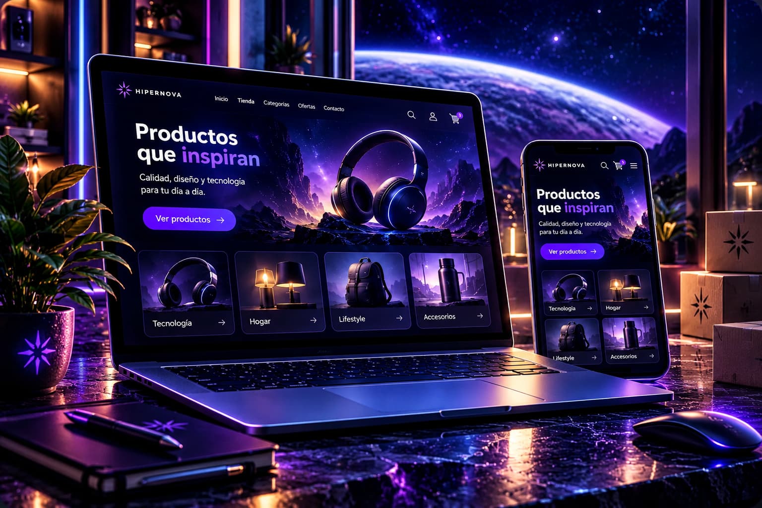Tienda e-commerce desarrollada por Hipernova
