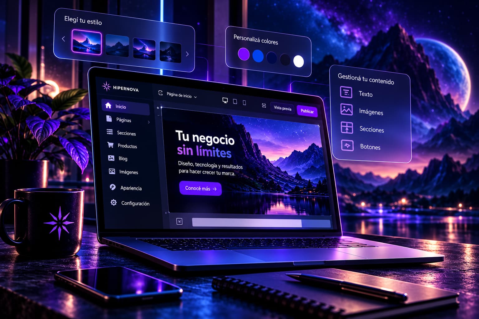 Web autogestionable desarrollada por Hipernova